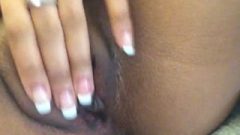 Starved Teen GF Fingering Her Shaved Pussy
