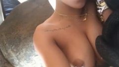 Bum Naked Black Celeb Rihanna Pierced Nipples And Shaven Pussy
