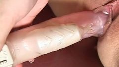 Super Hungry Japanese AV Model Uses A Dildo To Sextoy Her Shaved Pussy