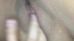 Close Up, Touching My Freshly Shaved Pussy